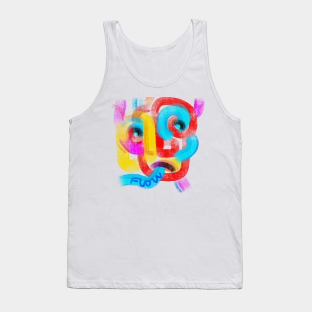 face Tank Top by Angel Rivas